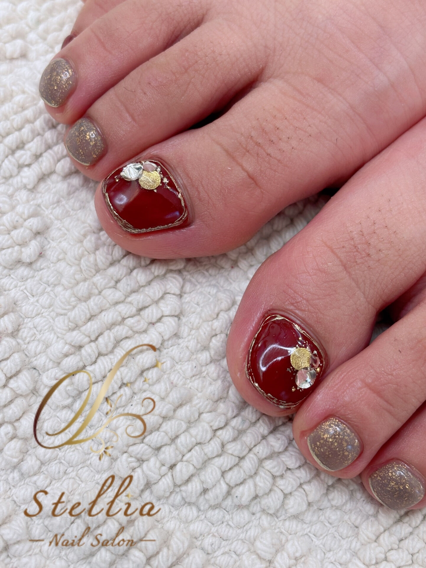 冬でもフットネイル💅